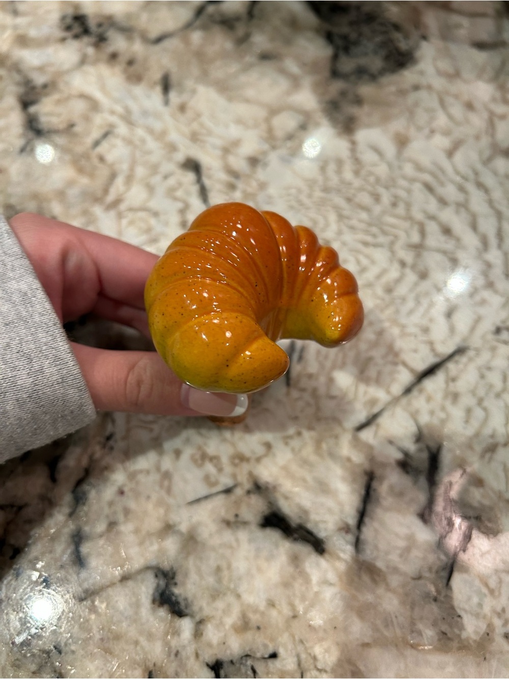 Ceramic Croissant Bottle Corkstopper